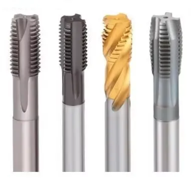 Tungsten Steel Spiral Tap for Machine Tapping, Suitable for Stainless Steel, with Carbide Coating, Fine Thread M3, M4, M5, M6, M8, M10.